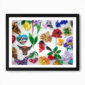 Bead Embroidery Art Print