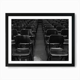 Empty Chairs In The Auditorium 1 Art Print