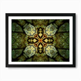 Modern Art Watercolor Green Pattern Art Print