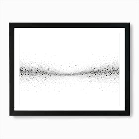 Black And White Dots On A White Background Art Print