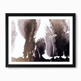 Abstract watercolor black paint background. 25 Art Print