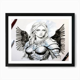 Angel Of The Sky 3 Art Print