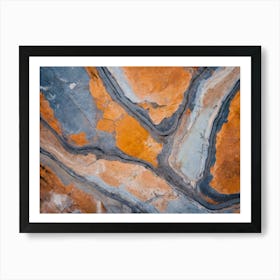 Colored Rocks Art Print