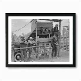 Judges Stand At Rodeo, Quemado, New Mexico By Russell Lee Art Print