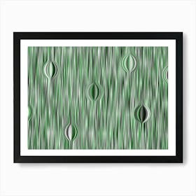 Abstract Green Pattern Art Print