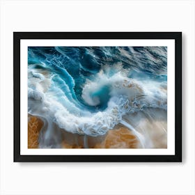 Waves In The Ocean Affiche