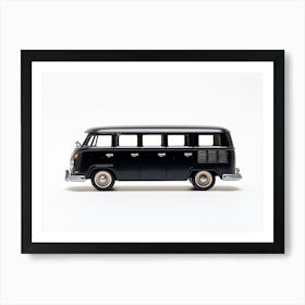 Toy Car Volkswagen Drag Bus Black Art Print