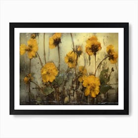Delicate Flowers - Yellow Poppies Art Print