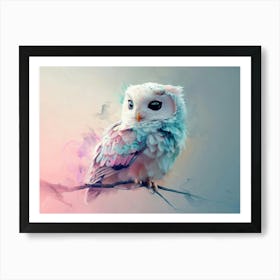 Owl Abstract 4 Art Print