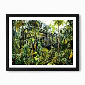 Jungle Junction - Tropical House Art Print