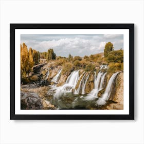 Fall Wilderness Waterfalls Art Print