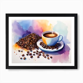 Coffee Painting 2 Art Print