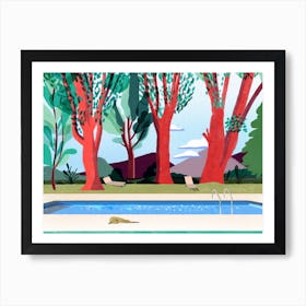 Poolside Art Print