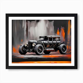 Old Car Painting Art Print