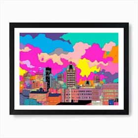 Birmingham Skyline Art Print