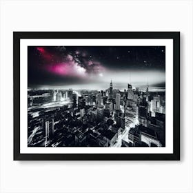 New York City At Night 26 Art Print