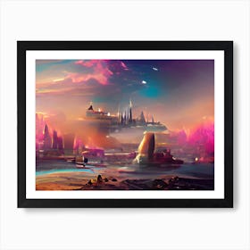 Futuristic City 8 Art Print