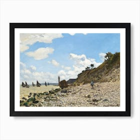 The Beach At Honfleur, Claude Monet Art Print