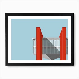 Sao Paulo Museum, Brazil, Colour Art Print