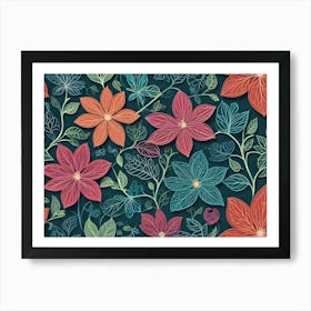 Floral Pattern 10 Art Print