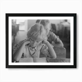 Untitled Photo, Possibly Related To Child Studying In School, Southeast Missouri Farms By Russell Lee 3 Art Print
