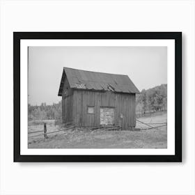 Old Barn In Ghost Mining Town Near Deadwood, South Dakota By Russell Lee Art Print