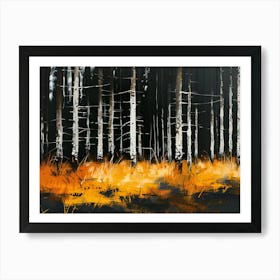 Birch Forest Art Print