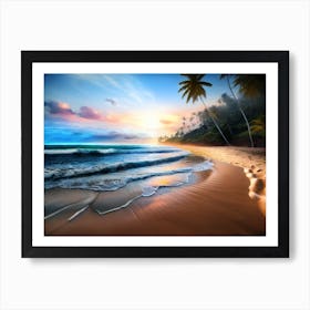 Sunset Beach 2 Art Print