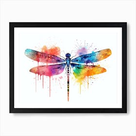 Watercolour Dragonfly 1 Art Print