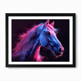 Horse Head Painting Art Print