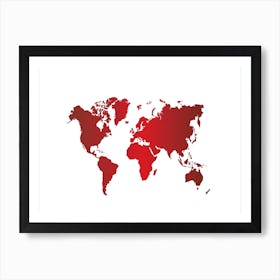 World Map 29 Art Print