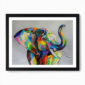 Happy Elephant Art Print