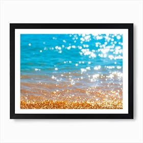 Golden Sand On The Beach Affiche