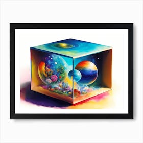 Tiny World Enclosed In A Box Art Print