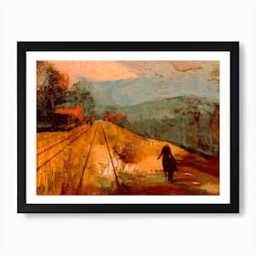 Red Streets Art Print