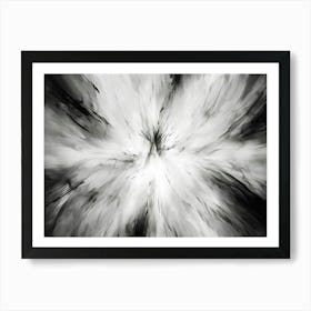 Enlightenment Abstract Black And White 7 Art Print