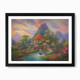 Chinese Village Art Print