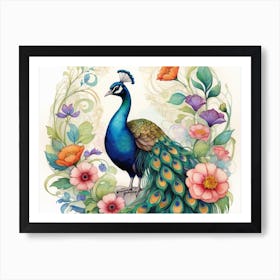 Peacock 4 Art Print