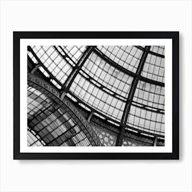 Galleria Glass Curves - Milan Italy Art Print