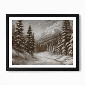 Winter Scene 8 Art Print