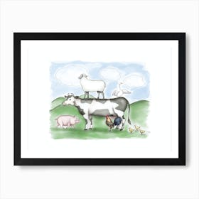 Farm Friends Art Print
