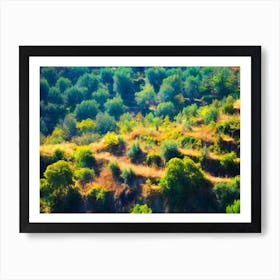 Countryside Terraces Of Andalusia Spain Art Print