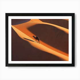 Camel In The Desert 7 Art Print