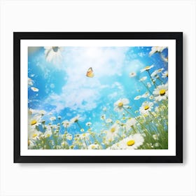 Daisies In The Meadow 5 Art Print