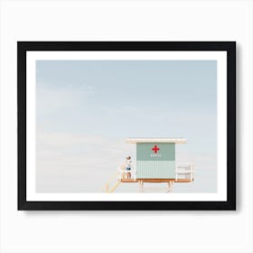 Lifeguard Tower Art Print