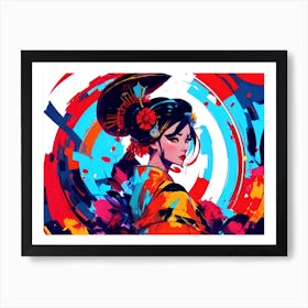 Geisha 121 Art Print