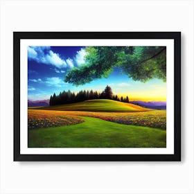 Landscape Painting 16 Art Print