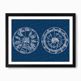 Zodiac Signs - Alchemy constellations poster Art Print