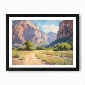 Western Landscapes Zion National Park Utah 1 Art Print