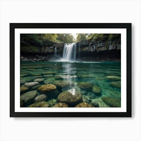 Waterfall In The Forest Art Print